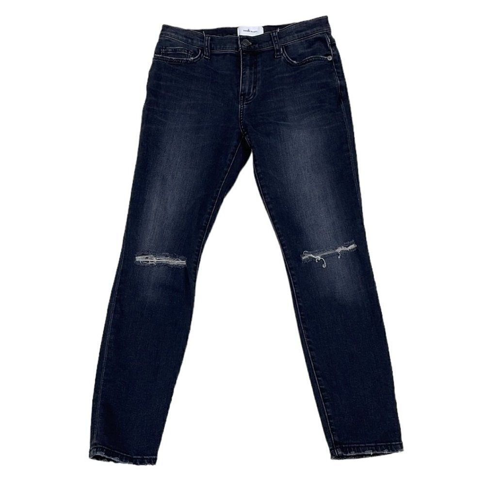 Current/Elliot Jeans Skinny Black Faded Denim Size 28
